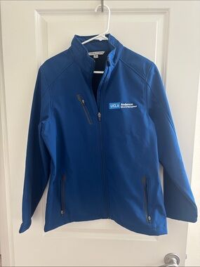 Port Authority Women's Royal Blue Softshell Jacket with UCLA Anderson Logo